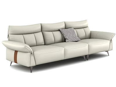 Modern Three-Seat Sofa 3d model