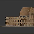 Detailed Roman Colosseum Model Showcasing Classical Architectural Structure With Circular Base 3d model
