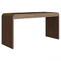 Modern Functional Desk With Walnut Wood Finish And Sleek Drawer Structure Design