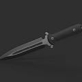 Tactical Military Knife Featuring Black Ergonomic Handle And Sharp Metal Blade