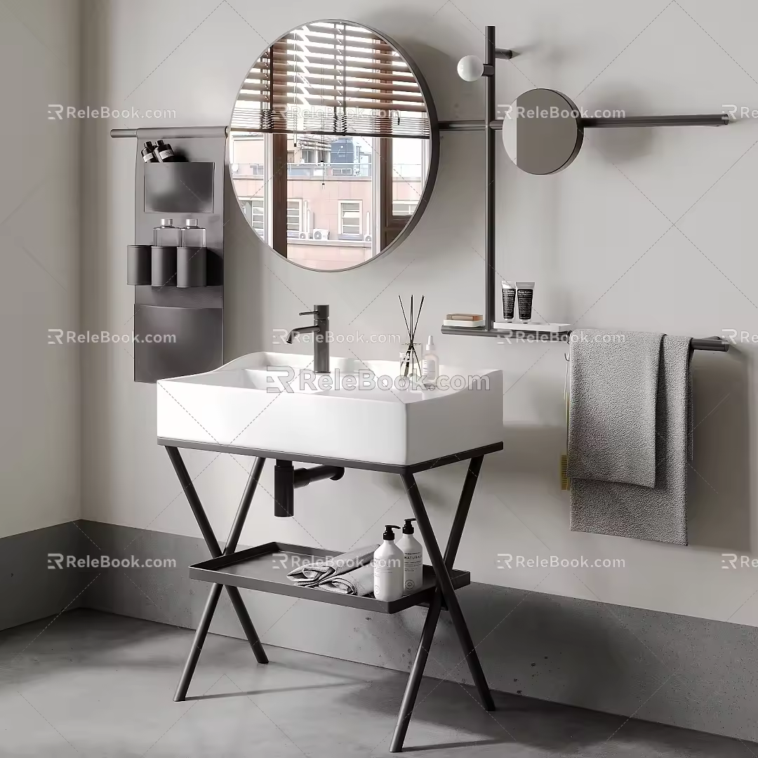 Modern sink 3d model