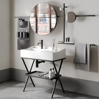 Modern sink 3d model
