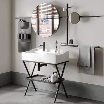 Modern sink 3d model