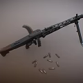 Machine gun MG42 machine gun light machine gun 3d model