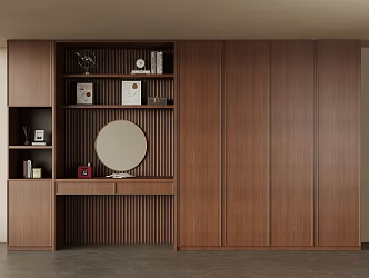 French Middle Style Wardrobe 3d model