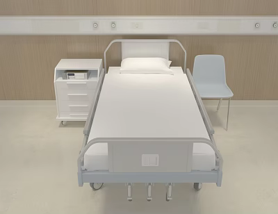 hospital bed single bed 3d model hospital bed single bed 3d model