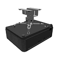 Desktop Projector with Surveillance Camera Mounting Stand for Security Monitoring