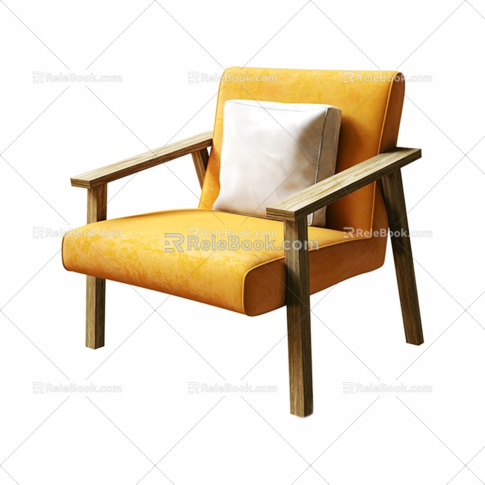 Sofa Single Sofa Seat Casual Sofa 3d model