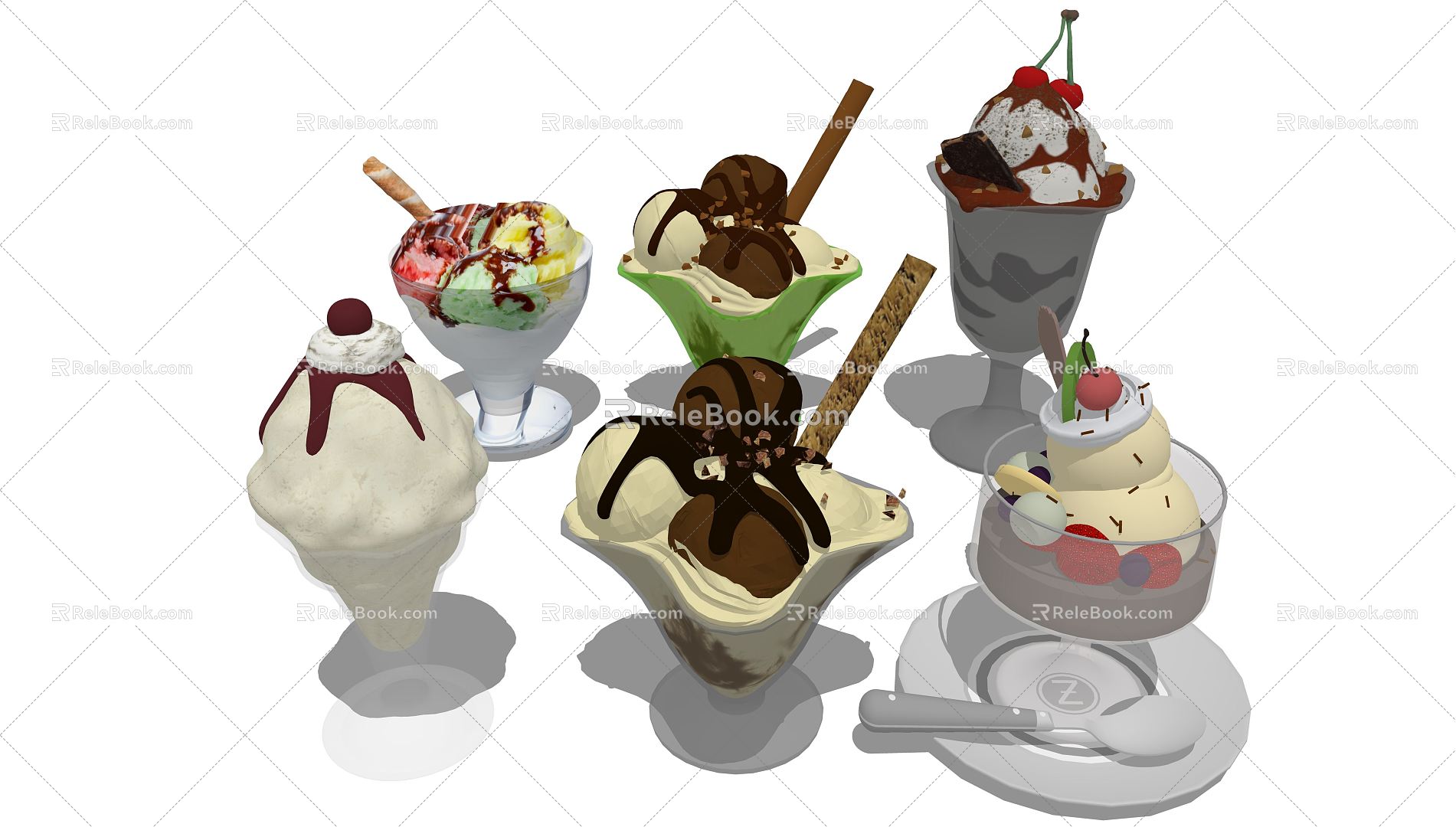 Modern Ice Cream Ice Cream 3d model