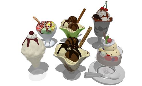 Modern Ice Cream Ice Cream 3d model