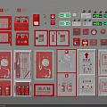 Essential Fire Safety Equipment Collection Featuring Extinguishers Hydrants Cabinets Alarms And Lights