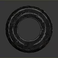 Vintage Weapon Cannon Barrel With Black Metal Textured Surface Sleek Reflective Finish On Smooth Background