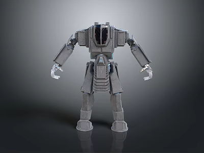 3D Rendered Mechanical Robot With Metallic Armor And Functional Joints 3d model
