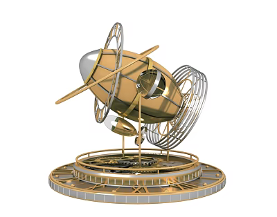 Light luxury Chen airship 3d model Light luxury Chen airship 3d model