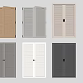 Modern shutter door shutter door shutter door shutter door shutter door 3d model