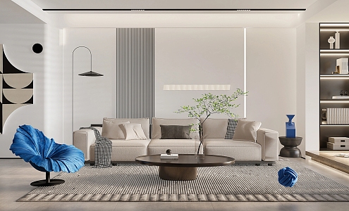 Modern Living Room Simple Living Room 3d model