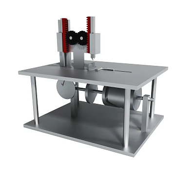 Haohe turntable 1 meter divider screen printing machine manipulator plc servo four-station turntable screen printing machine monochrome ceramic dish pad printing machine ceramic pad printing machine 3d model