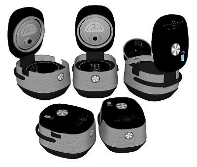 Modern rice cooker automatic high temperature steam rice cooker 3d model
