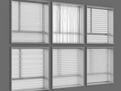 venetian blinds dream curtain 3d model