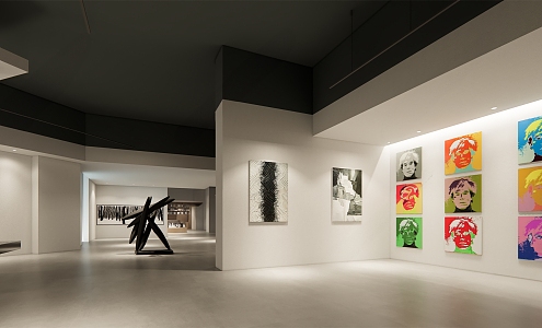 Art Exhibition Hall 3d model