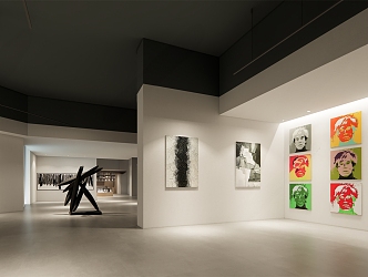 Art Exhibition Hall 3d model