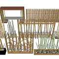 Creative Bamboo Room Dividers With Various Natural Wooden Structures and Designs