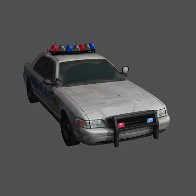 Modern Police Car 3d model