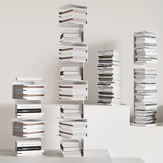 Modern Bookshelf 3d model