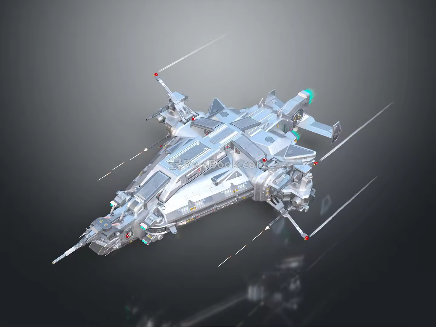 Modern Spaceship Spacecraft 3d model