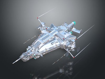 Modern Spaceship Spacecraft 3d model