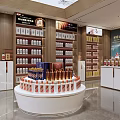 Modern Tobacco And Alcohol Store Exterior With Signage Display Windows And Interior Shelves