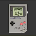 Nintendo Game Boy Retro Electronic Gaming Device Displaying Pokémon Game On Screen