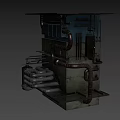 Industrial Metal Pipes Structure With Multiple Connected Tubes And Equipment