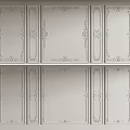 European-style carved lines 3d model