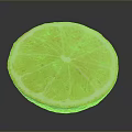 Fresh Sliced Lemon with Bright Yellow Juicy Inner Pulp and Detailed Texture