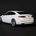 Stylish White Sedan Exterior Design With Aerodynamic Shape And Alloy Wheels