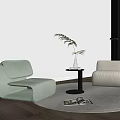 Modern Casual Sofa Combination Lazy Sofa 3d model
