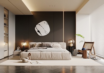 Modern Bedroom 3d model