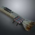 Modern Rocket Launcher Weapon With Multiple Rockets And Metallic Mechanical Structure 3d model
