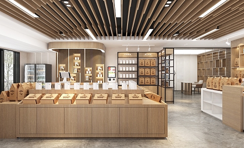 Modern Retail Store 3d model