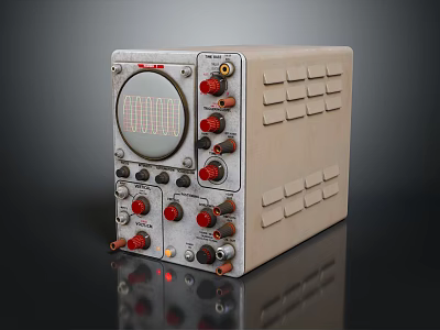 Medical Device With Advanced Control Panel Knobs Buttons And Digital Display Screen 3d model