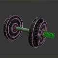 Metal Dumbbell For Home Fitness Exercise With Weight Plates And Bar
