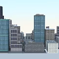 Urban City Architecture With Modern Skyscrapers Historic Buildings And Streets