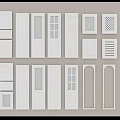 White Door Panels Featuring Glass Inserts Louvered And Paneled Styles For Home Interior Design