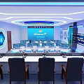 Modern Public Service Hall Interior With Service Counters Digital Screens And Comfortable Seats