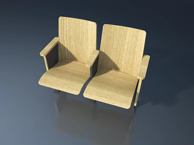 Modern Hinged Door With Natural Wooden Finish For Interior Home Decoration 3d model