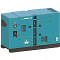 Industrial Equipment Blue Galeao CY Silent Generator With Control Panel And Ventilation Grilles