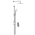 Modern Shower System With Handheld Head Adjustable Slide Bar And Control Handle 3d model