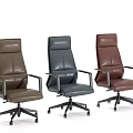 Modern Office Chair Design With Multiple Colors High Back Armrests And Rolling Base 3d model