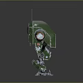 Robot Assistant Small Robot Butler Robot Butler Figure Game Figure 3d model